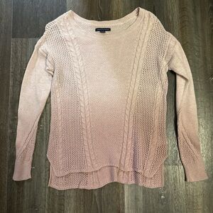 American Eagle Outfitters Blush Cable Knit Sweater